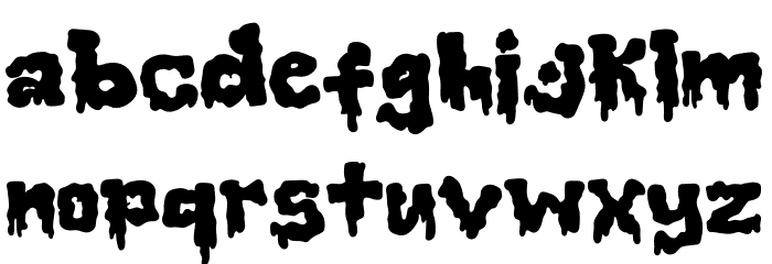 Slimespooky Font LOWERCASE