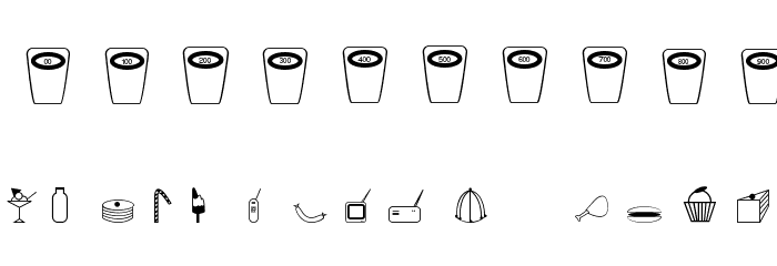 Slimfast Font OTHER CHARS