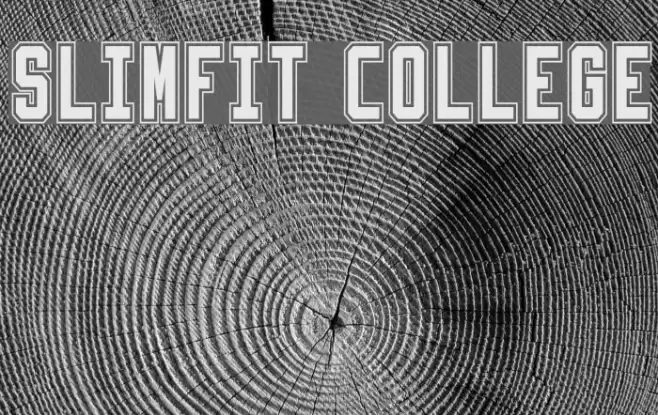 Slimfit College Font examples