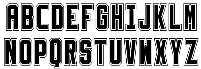 Slimfit College Font LOWERCASE