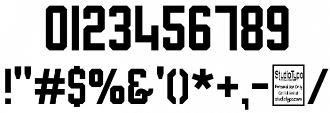 Slimfit Demo Font OTHER CHARS