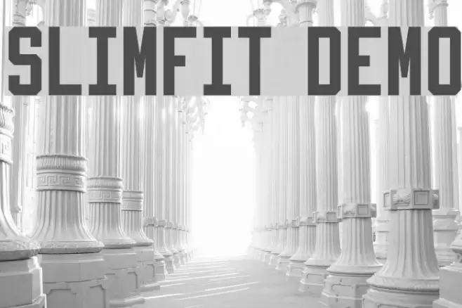 Slimfit Demo Font examples
