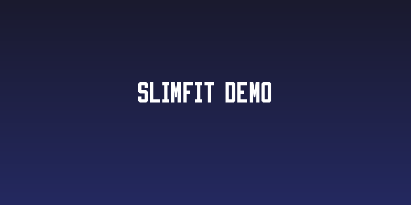 Slimfit Demo Social Header