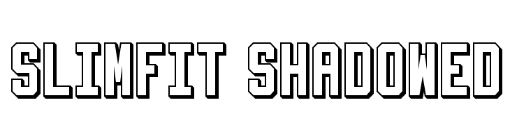Slimfit Shadowed Font