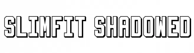 Slimfit Shadowed  フリーフォントのダウンロード