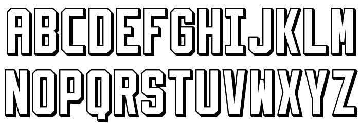 Slimfit Shadowed Font LOWERCASE