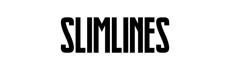 Slimlines Font