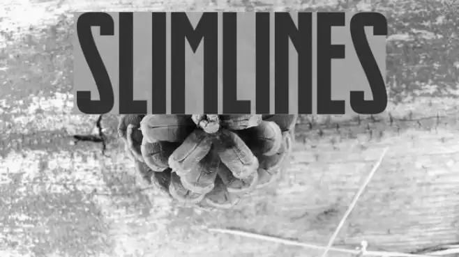 Slimlines Font examples
