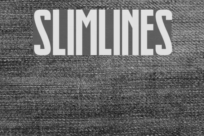 Slimlines Font examples