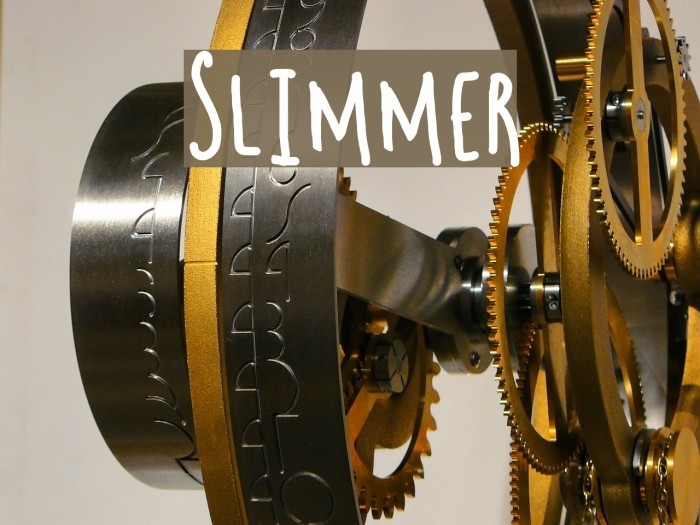 Slimmer Font examples