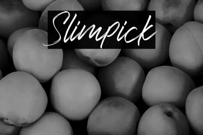 Slimpick Font examples