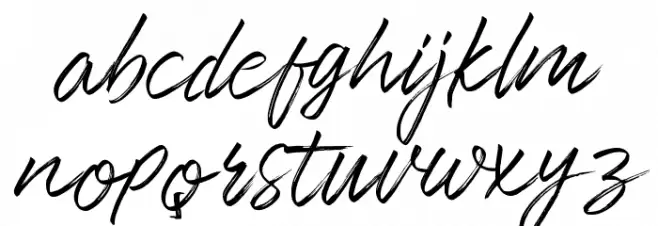 Slimpick Font LOWERCASE