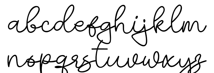 Slimthy Font LOWERCASE