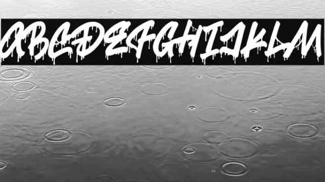 Slimy Drool Font examples