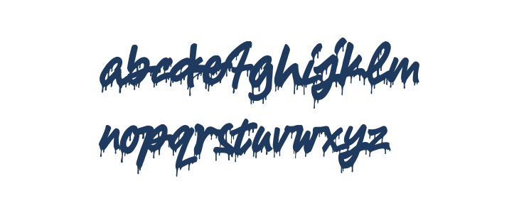 Slimy Drool Lowercase