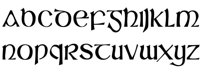 Sláine Font LOWERCASE