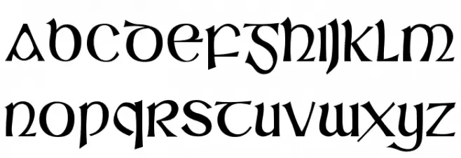 Sláine फ़ॉन्ट लोअरकेस