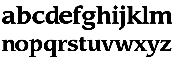 Sling Bold Font LOWERCASE