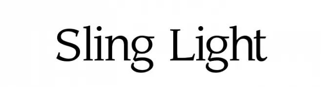 Sling Light  font caratteri gratis