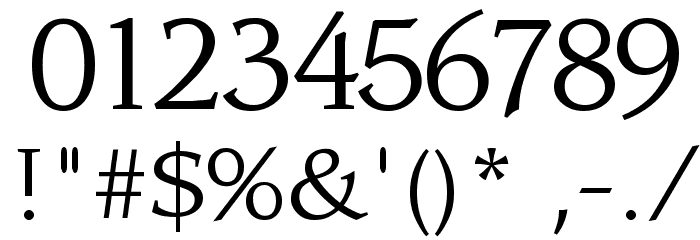 Sling Light Font OTHER CHARS