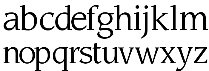 Sling Light Font LOWERCASE