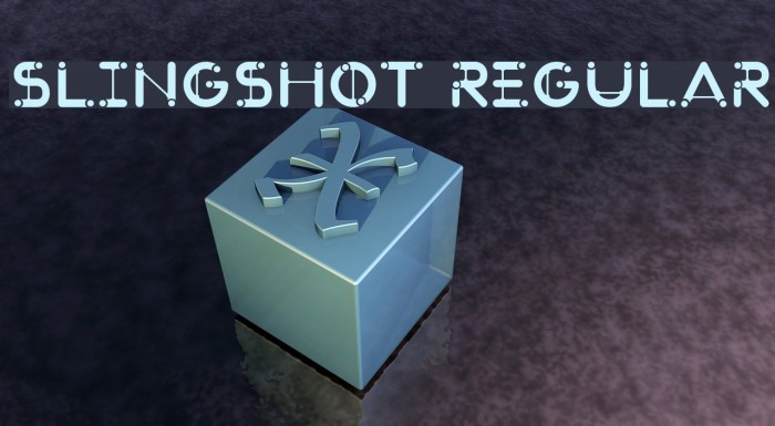SlingShot Regular Font examples