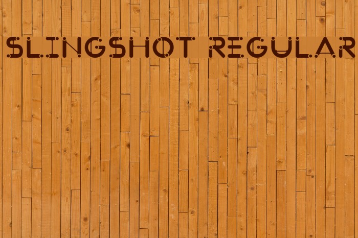 SlingShot Regular Font examples