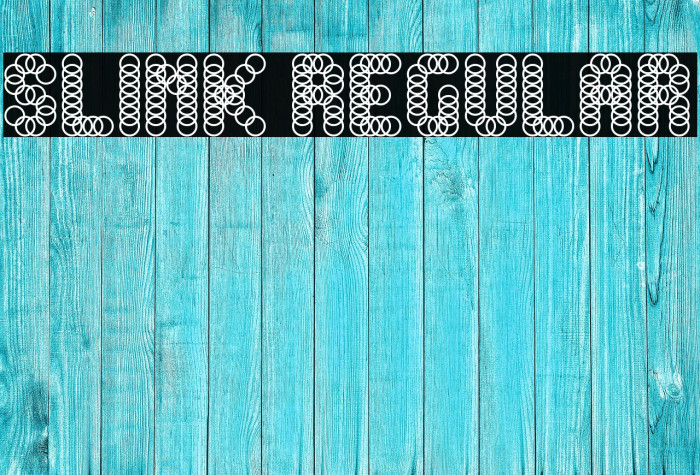 Slink Regular Font examples