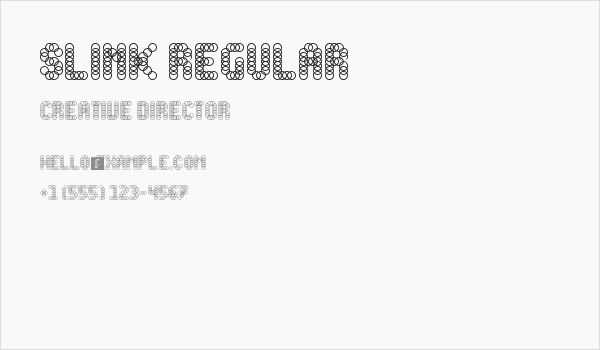Slink Regular Business Card