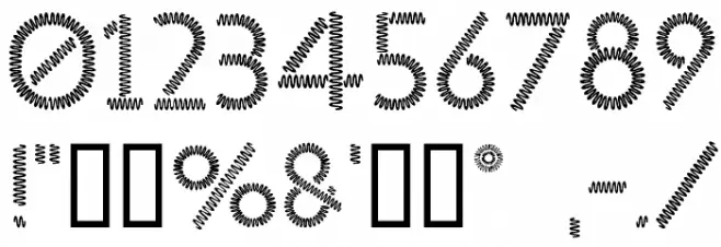 Slinked  Шрифта ДРУГИЕ символов