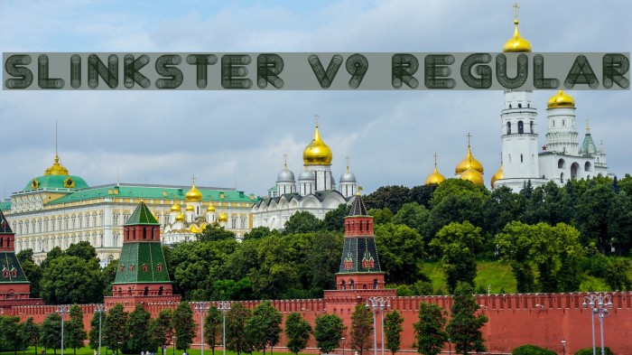 Slinkster v9 Regular Font examples