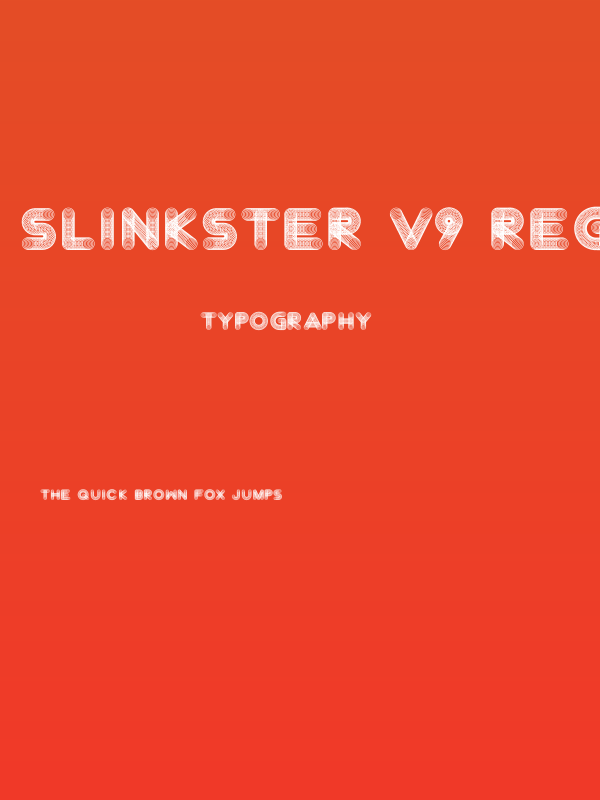 Slinkster v9 Regular Poster