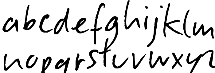 Slippery Dip Font LOWERCASE