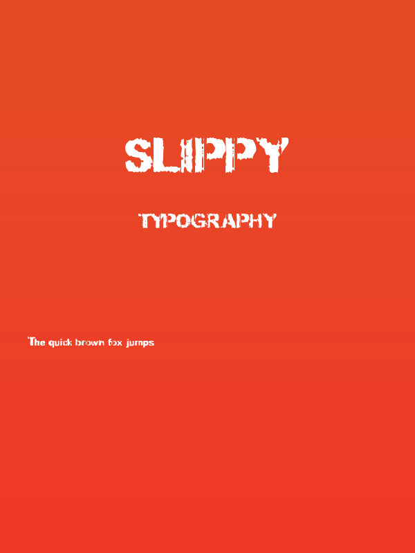 Slippy Poster