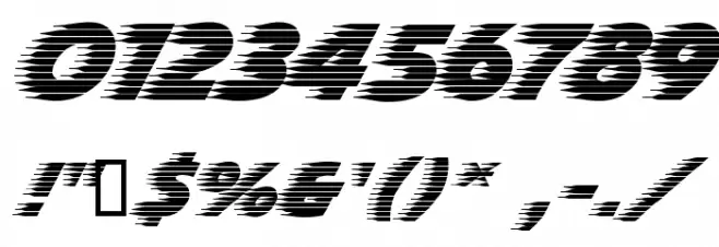 Slipstream Forward Font OTHER CHARS