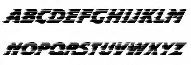 Slipstream Forward Schriftart Groß