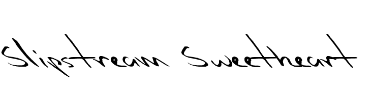 Slipstream Sweetheart  les polices de caractères gratuit tlcharger