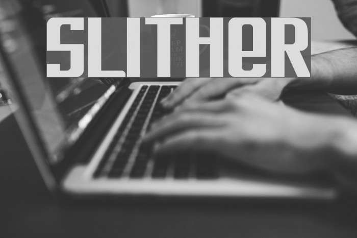 Slither Font examples