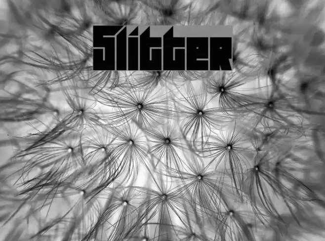 Slitter Font examples
