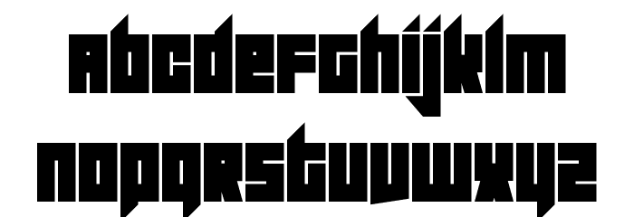 Slitter Font LOWERCASE