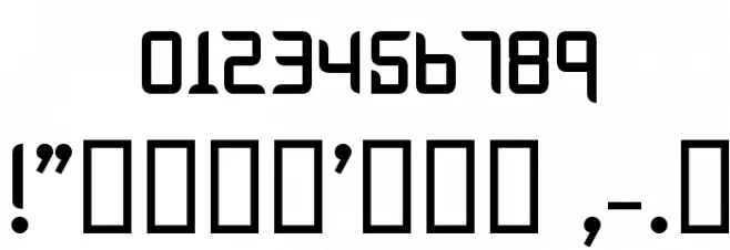 Sliver Font OTHER CHARS