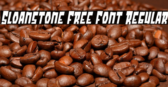 Sloanstone Free Font Regular Example 2
