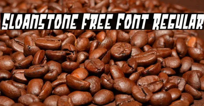 Sloanstone Free Font Regular Example 2