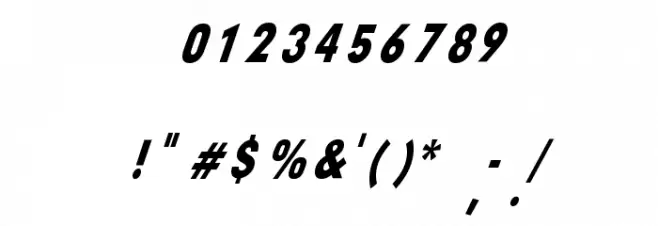 Sloe Gin Rickey Font OTHER CHARS