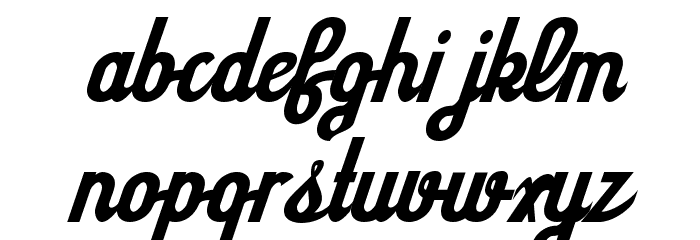 Sloe Gin Rickey Font LOWERCASE