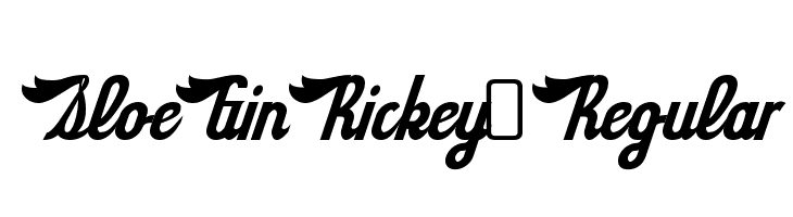 SloeGinRickey-Regular Font