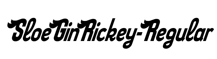 SloeGinRickey-Regular  Frei Schriftart Herunterladen