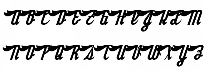 SloeGinRickey-Regular Font UPPERCASE