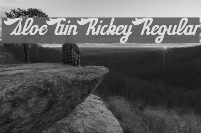 SloeGinRickey-Regular Font examples