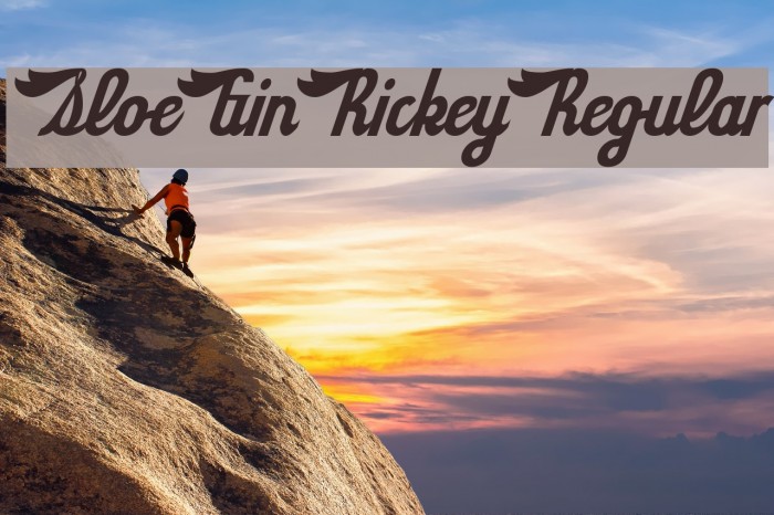 SloeGinRickey-Regular Font examples